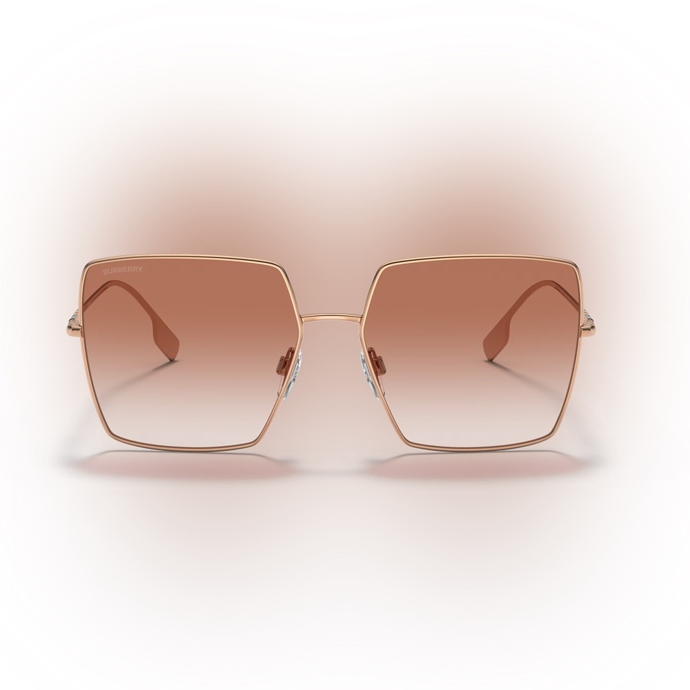 Burberry Rose Gold Square Sunglasses - Picture 2 of 7